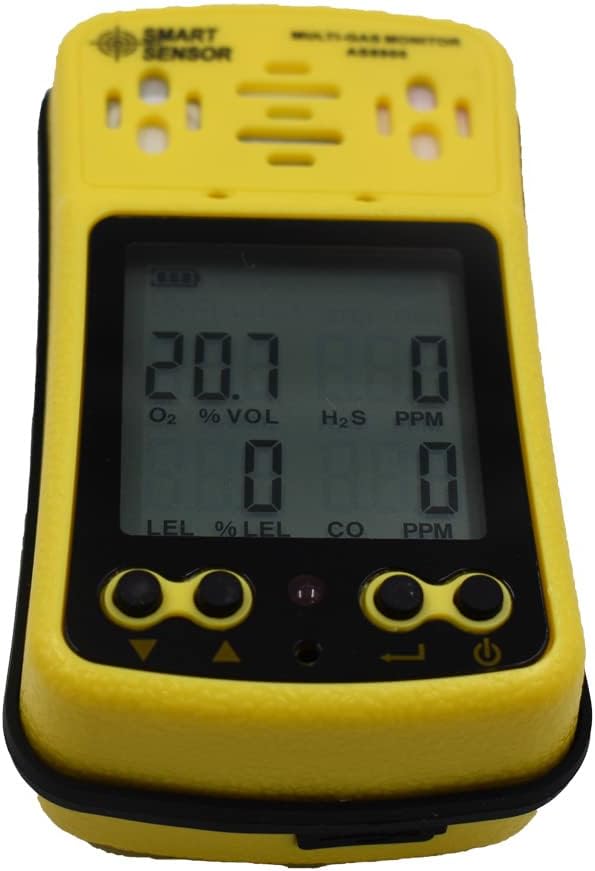 AS8900 4 in 1 Combustible Gas Detector Analyzer Handheld Multi-Gas Monitor Gas Detector O2CO H2S Analyzer