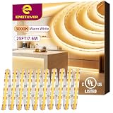 EMITEVER 24V COB LED Strip Lights 3000K,25ft...