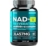 NAD Supplement 8457mg Extra Strength NMN Alternative Liposomal + Green Tea for Women & Men w/Urolithin A, Resveratrol, CoQ10, Alpha Lipoic Acid