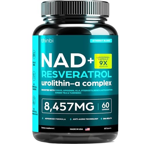 NAD Supplement 8457mg Extra Strength NMN Alternative Liposomal + Green