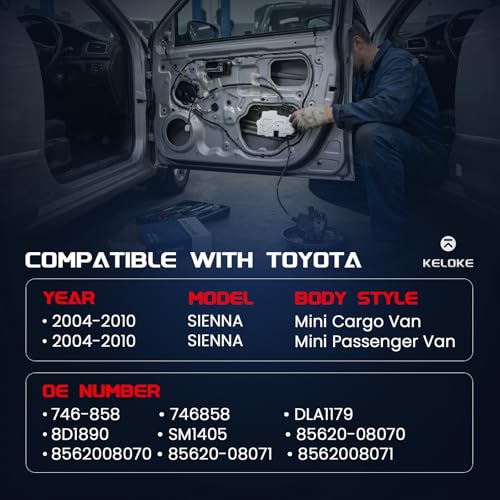 Image of KELOKE Door Lock Latch Actuator for Toyota | Sienna 2004-2010, For Sliding Door. Replaces# 746-858, 85620-08070