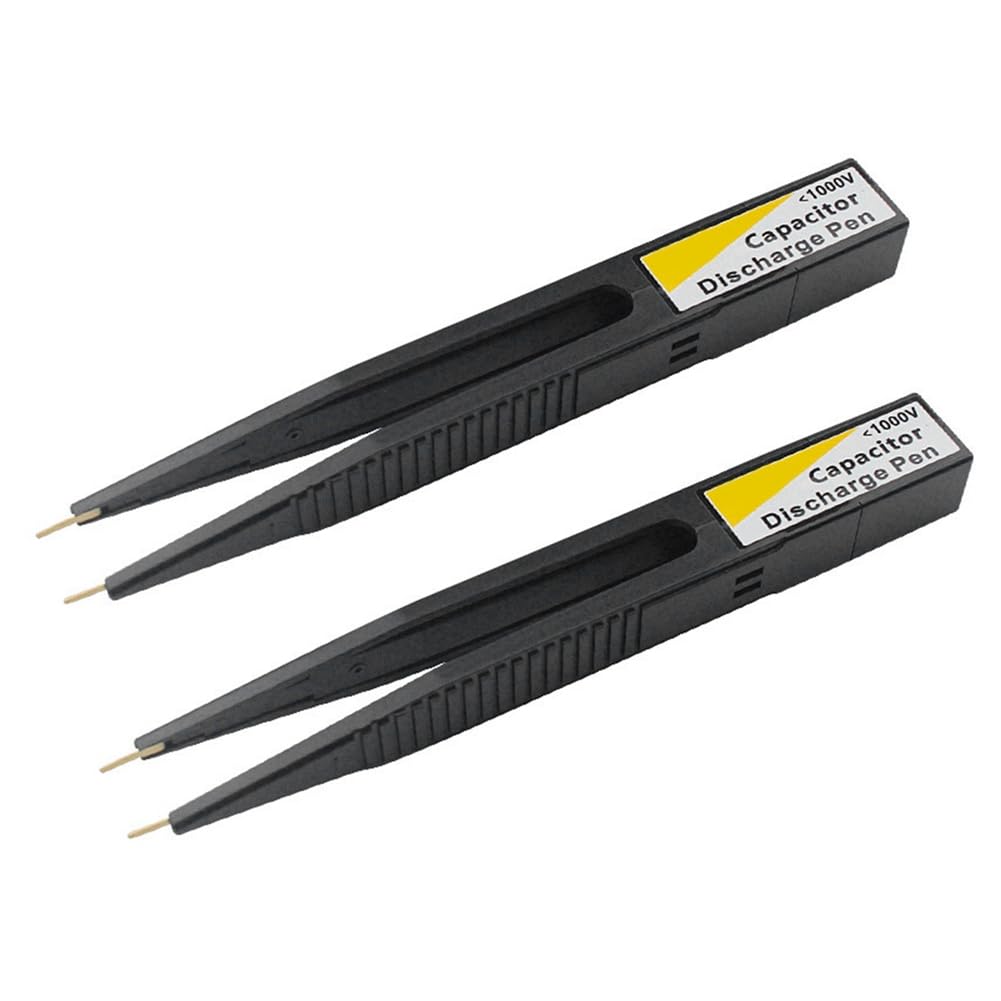 Littimoon Capacitor Discharge Pen Fast Discharging High Voltage 1000V Repair Tool Discharger for Electronic Safety Intelligent 2pc
