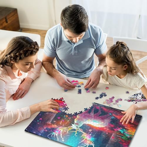 Relájate con este puzzle de 1000 piezas de ciervo de 70x50 cm, perfecto contra el estrés 6