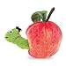 Folkmanis Worm in Apple Finger Puppet, Red, Green, 8