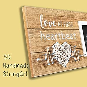 VILIGHT New Mom Gifts - Pregnancy Announcements Baby Gender Reveal Gifts - Love At First Heartbeat Sonogram Picture Frame for Standard 4" x 3" Ultrasound Photo VILIGHT New Mom Gifts Pregnancy Announcements Baby Gender Reveal Gifts Love At First Heartbeat Sonogram Picture Frame for Standard 4 x 3 Ultrasound Photo