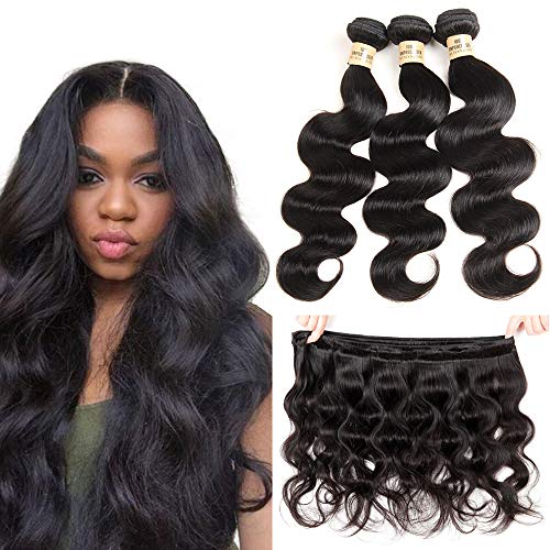 Unprocessed Virgin Brazilian Hair Body Wave 3 Bundles Of Brazilian Human Hair Weave Wavy Bundles For Cheap (12/12/12 Inch)