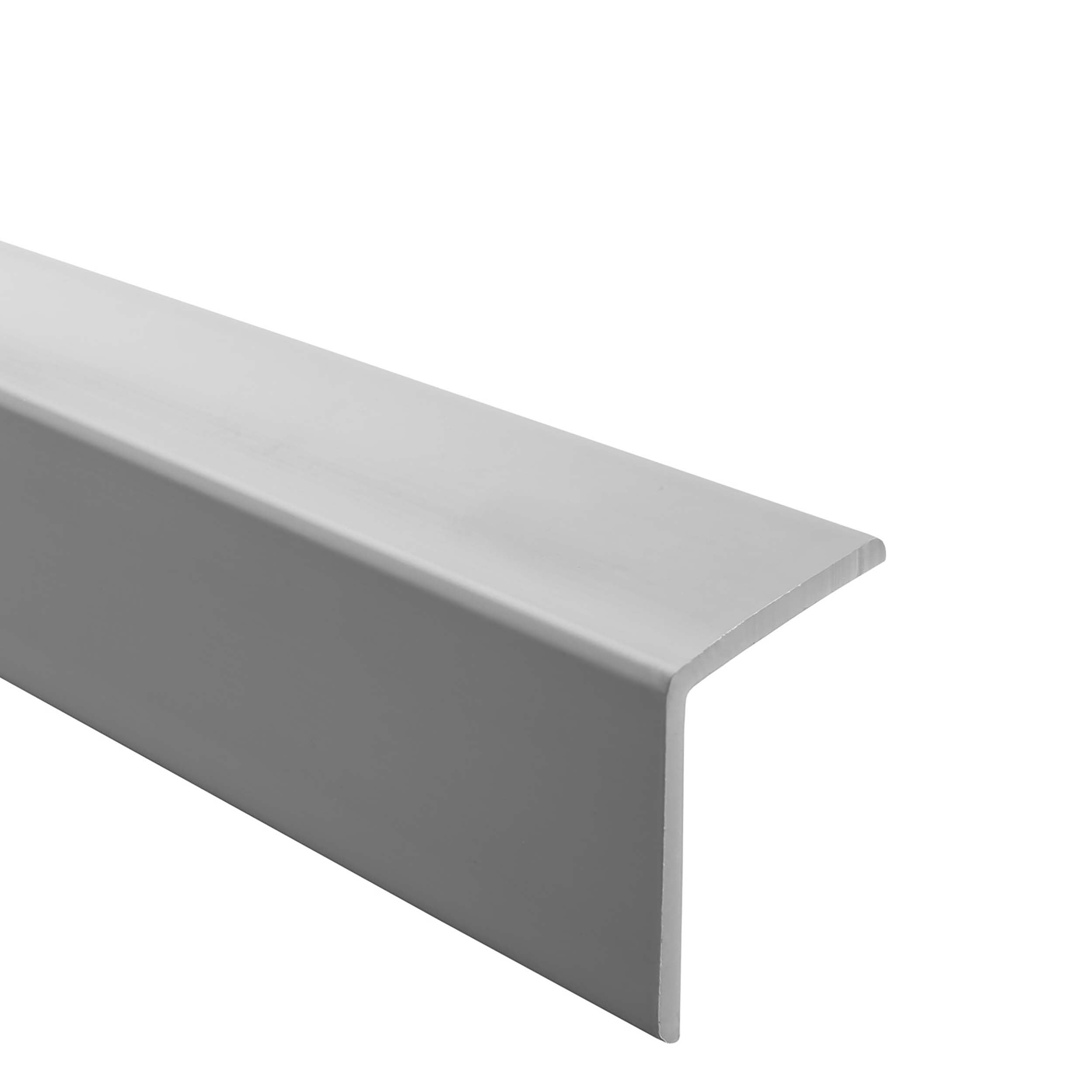 Quest Angle Trim Rigid PVC 27 x 27 mm No Adhesive Tape - Grey, 100 cm