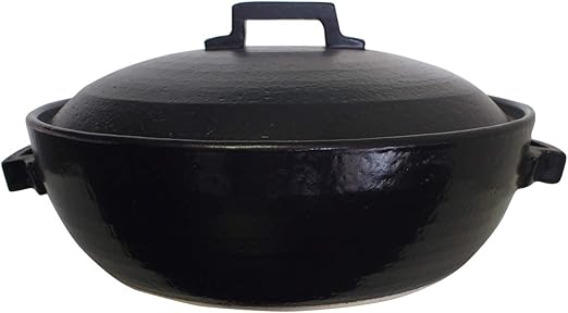 Amazon マルヨシ陶器 セラミック加工 Ih 土鍋 Style Black 9号 黒 3 0l 土鍋 Ih対応 おしゃれ 9号 M0184 土鍋 オンライン通販
