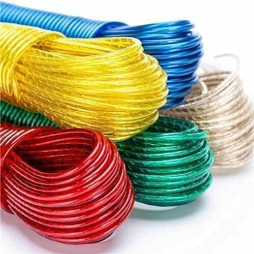Image of Clothesline Rope, PVC Coated Steel, Multipurpose Indoor /Outdoor Use (Pack of 5 Ropes, 20 Meter)