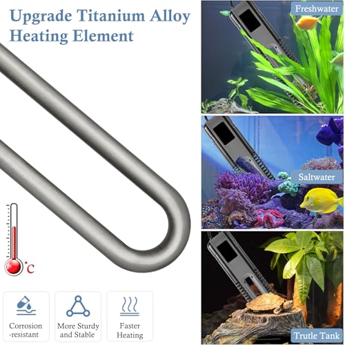 Calentador de acuario de 600W para salones con estanques 7