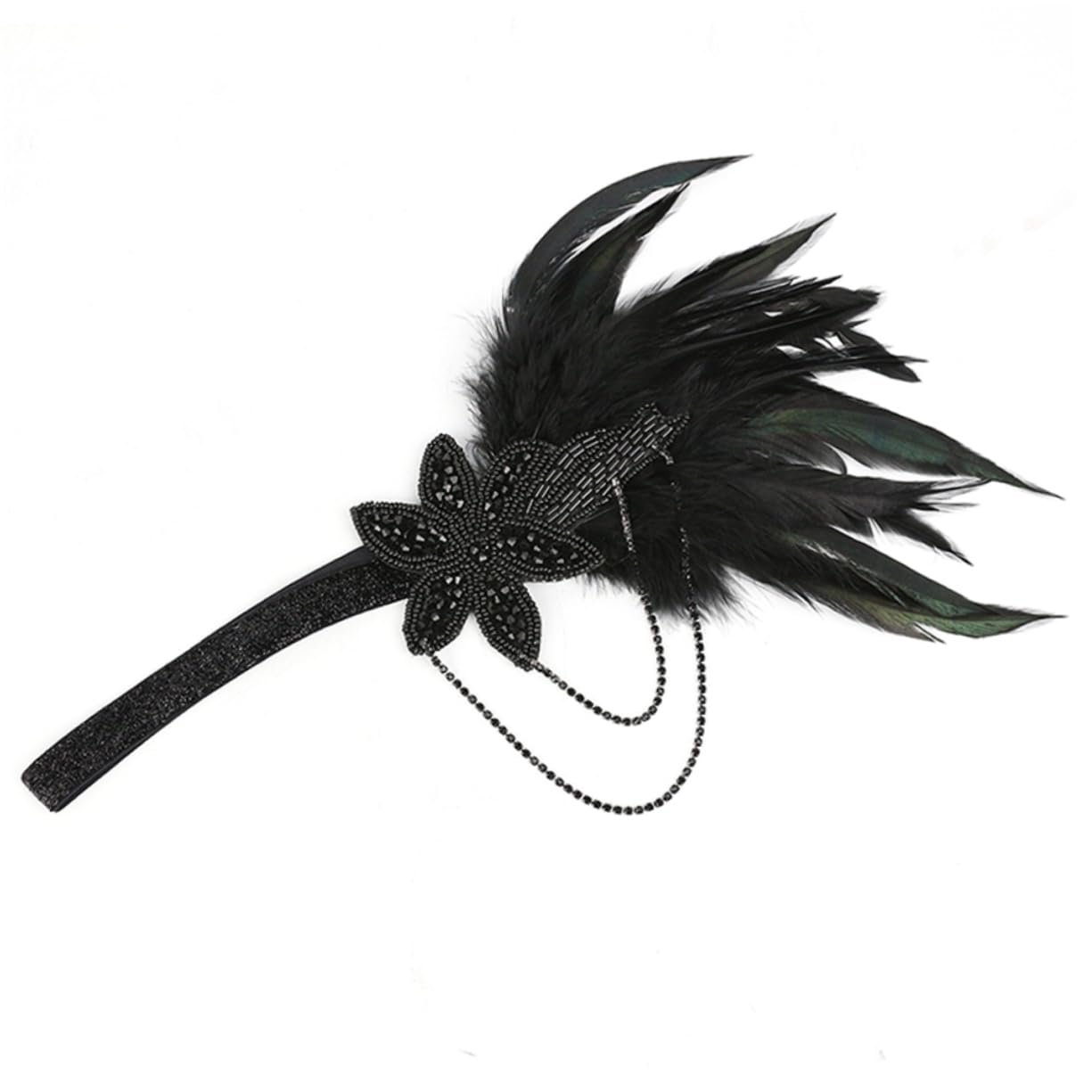 MAGICLULU 3 Pz Da Donna Per Turbante Accessori Per Flapper Accessori Per Costumi Anni '20 Fascinatori Di Da Donna Cerchietto Di Catena Di Nappe Nozze Mancare