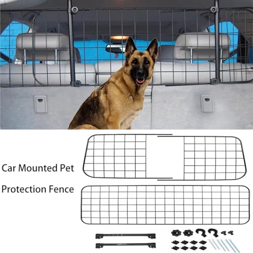BFRDGE Kofferraum Trenngitter für Hunde, für VW Golf VII 7|Golf 7 GTE/Golf GTD 2011-2020 Hundegitter zum Transport für deinen Hund, Kofferraumschutz Gitter,A12IN