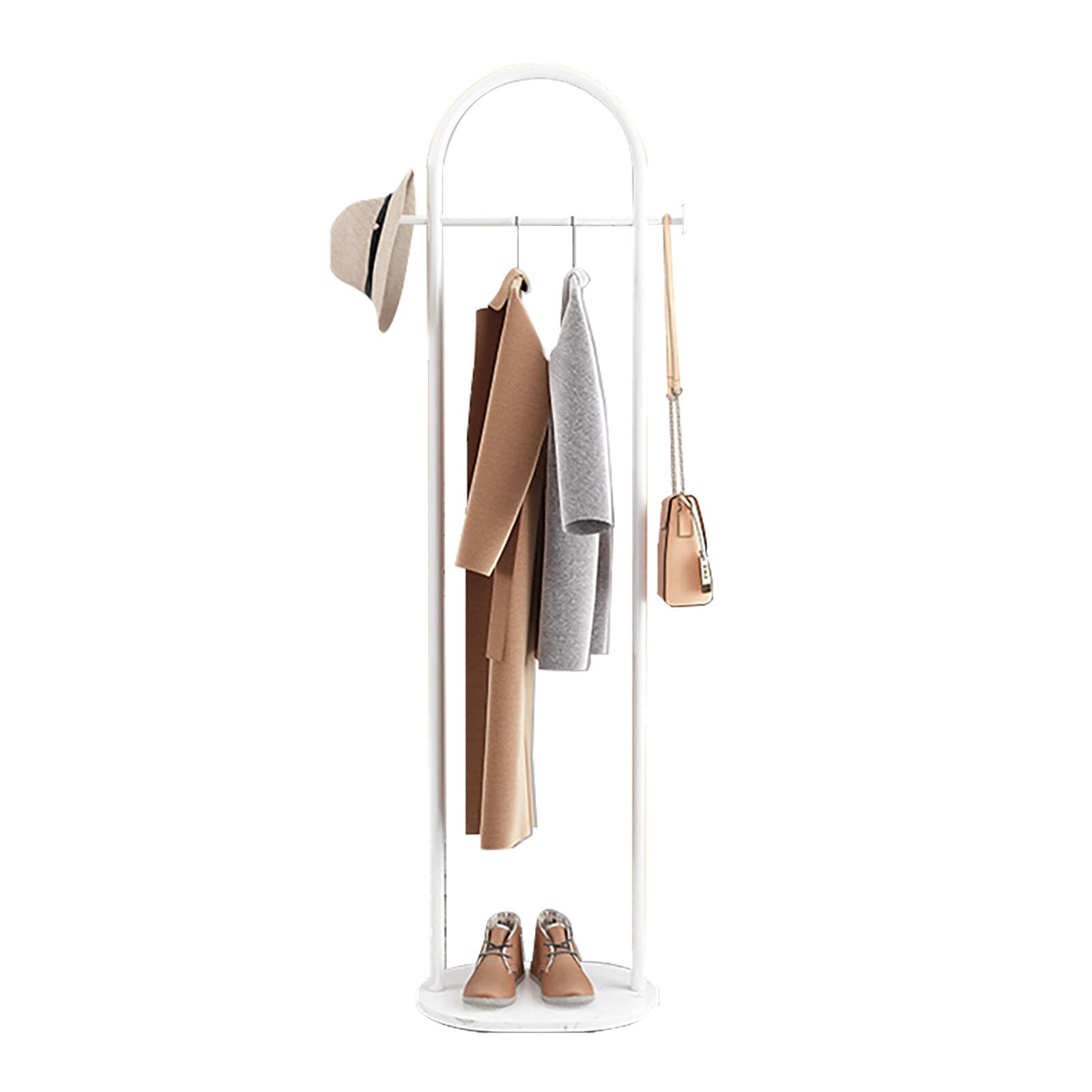 HPTHLY Portable Freestanding Garment Rack - Versatile Clothing Sto For Coats, Shirts, Sweaters & More - Perfect For Bedroom (D-40Cm)