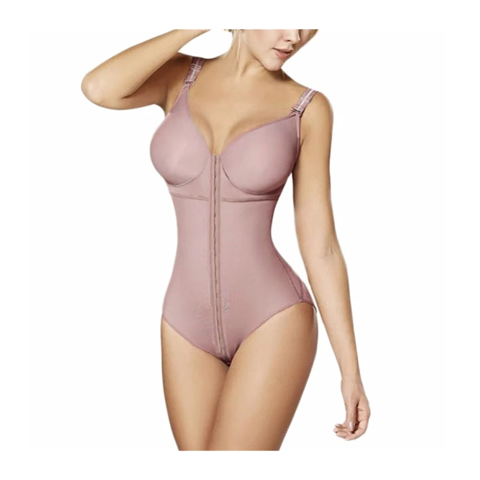 Body Modellante per la Vita da Donna, Contenitivo Post-Parto, Contenitivo per la Pancia, con Reggiseno per Donna (Viola XL)