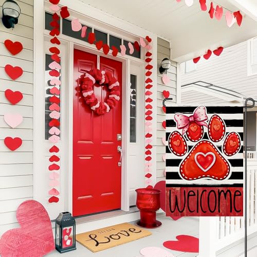 Drapeau de jardin Saint-Valentin DF950 petit format 30x45 cm