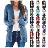 Labor Day Sales Deals s Placed Recently by Me Amaon Online Women's Cardigan Chunky Open Front Button Sweaters with Pockets Loose Slouchy Oversized Outerwear Coat Fall Clothes for Women 2024