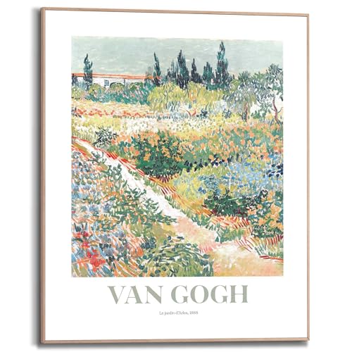 REINDERS Gerahmtes Bild, Van Gogh - garden des Arles, Wohnzimmer, Poster, Wanddeko, Room Decor, MDF, Grün, 50 x 40