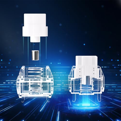 DUROCK Rock HE Magnetic Switches, 0.005mm Ultra High Precision RT Hall Effect Linear Switch 48g RGB Gift Spacebar Magnetic Keyboard Switches (70pcs) by DUROCK - Image 4
