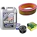 Produktbild Filter Set Inspektionspaket 5 Liter Motoröl MoS2 Leichtlauf 10W-40 MANN-FILTER Luftfilter Ölfilter