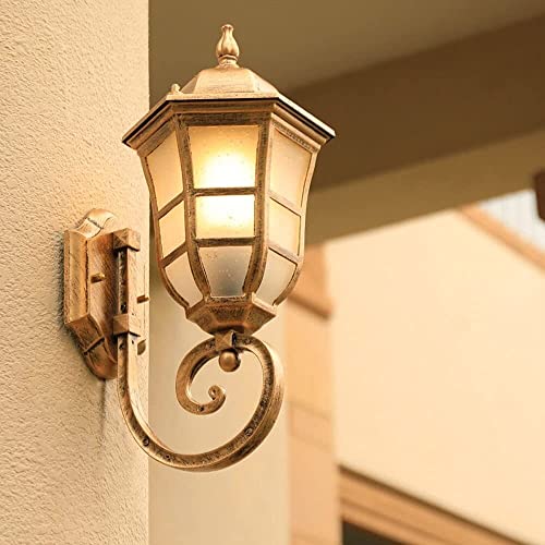 Farol de pared exterior rústico industrial para decorar patios y porches