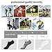 inhees 8/12Pairs Ankle Socks Women's and Men Thin Athletic Running Cotton Low Cut No Show Socks