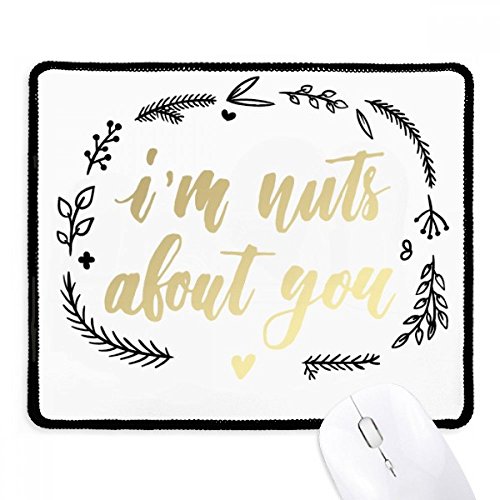 Mousepad negro con borde cosido y lona antideslizante para juegos con frase