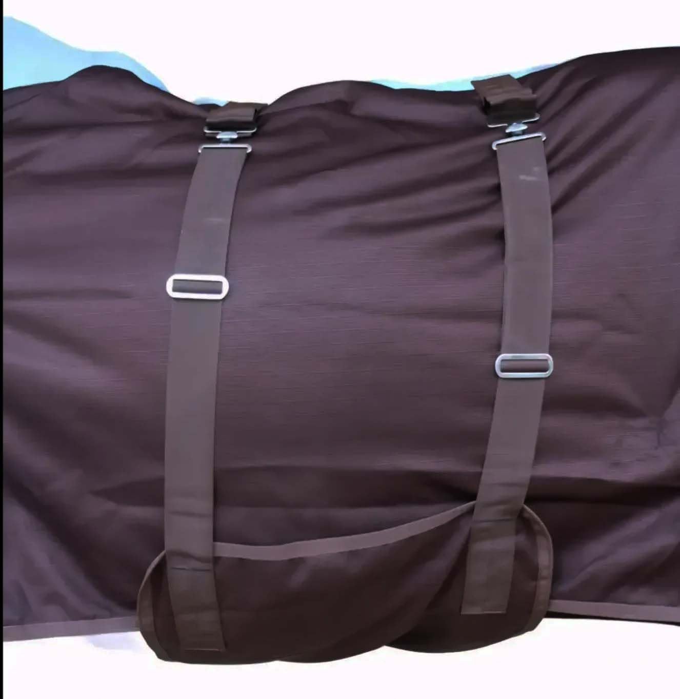 1200D Horse Turnout Blanket Waterproof, Breathable, Heavy-Weight Winter Blanket with 300g Fill, Ripstop Outer Shell