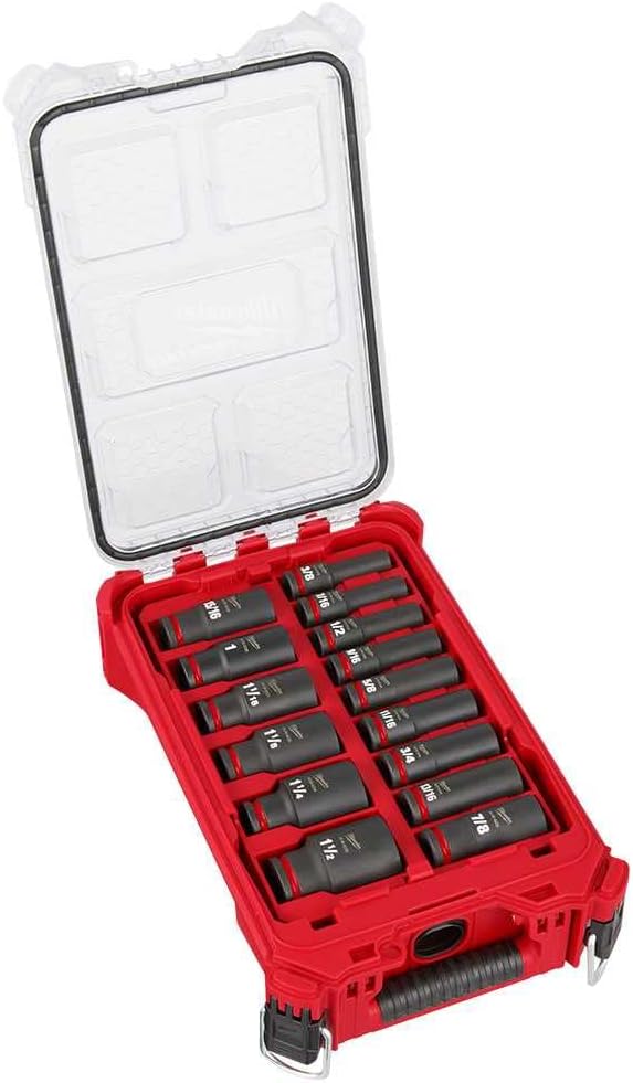 MilwaukeeSocket Set SAE Impact DT 1/2IN 49-66-6802