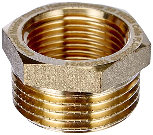 Cornat Valves et connexions Réducteur laiton filetage extérieur 1 'Plus filetage interne 3/4', multicolore