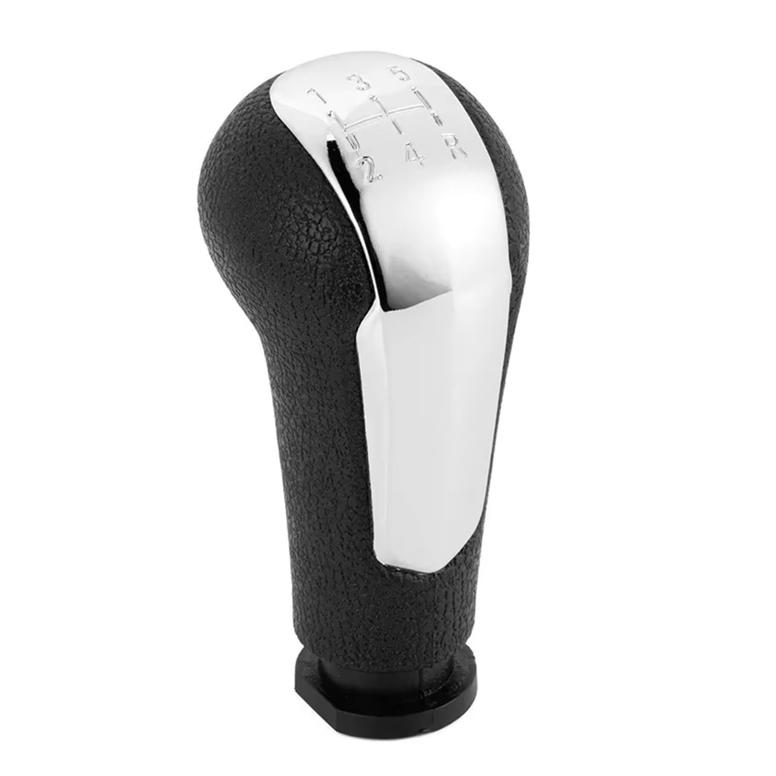 Ouvecr Chrome Knob Car Shift Gear Knob Handle For Chevrolet For Matiz For Spark M300 2011-2016 Gear Shift Knob Pu Leather Gaiter Boot Cover 5 Speed Shifter Lever Gear Shift Cover(Chrome Knob)
