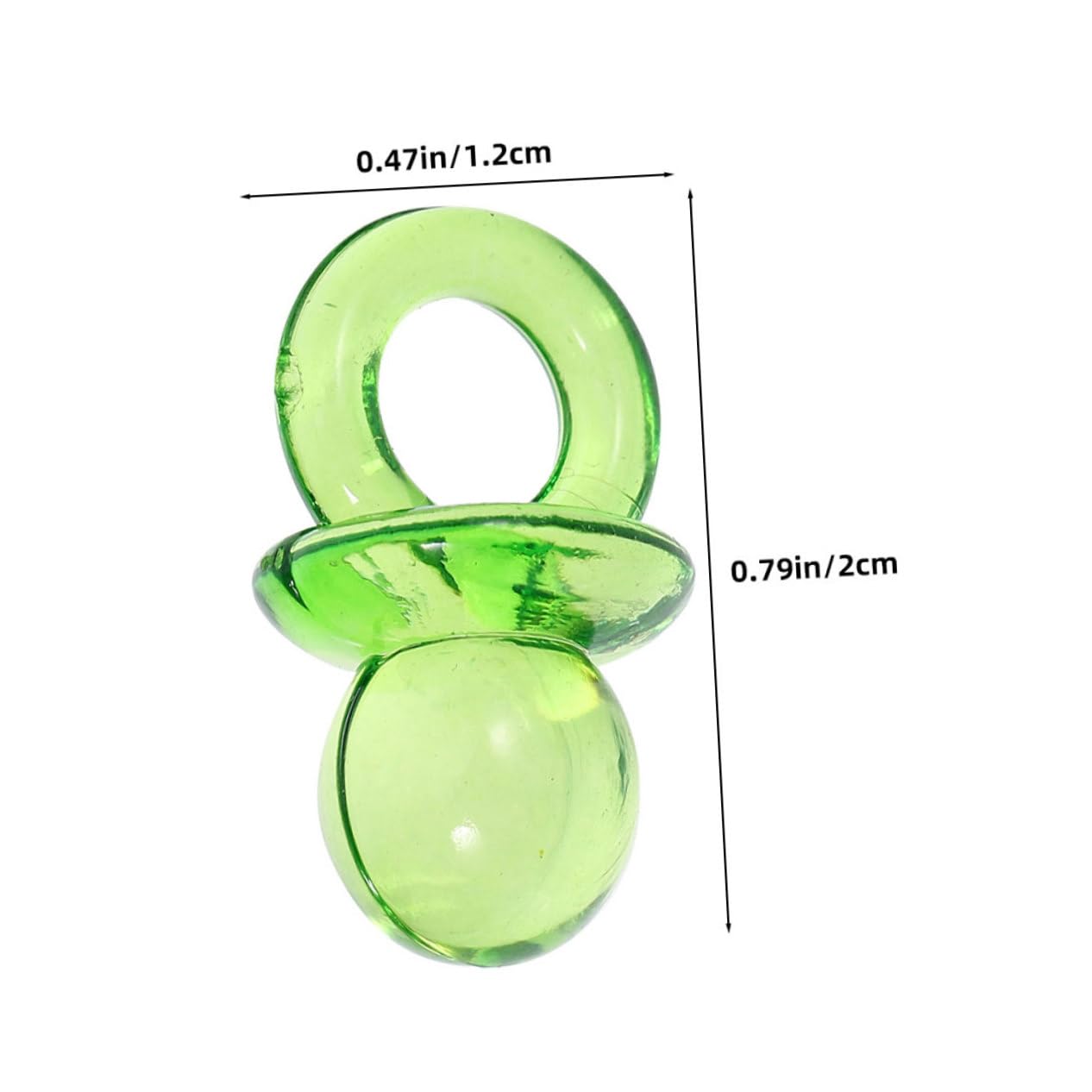 KICHOUSE 200pcs Gender-neutral Mini Pacifier Decorations Shower Favor Table Shower Soothers for Boy Girl