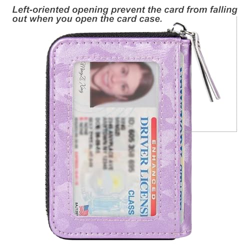 Image of Credit Card Wallet, RFID Card Case Wallet, Zipper Card Cases Holder for Men Women, RFID Blocking, KeyChain Wallet, Compact Size Card Organizer Case for Women