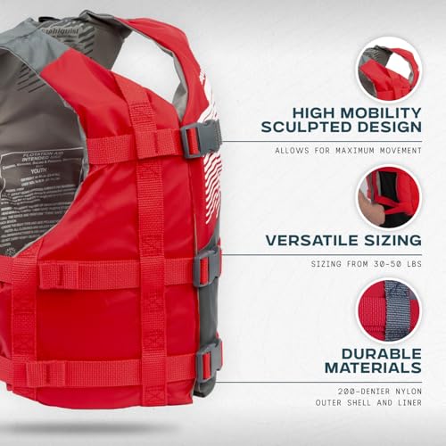 Image of Stohlquist Universal Fit Adult Life Jacket PFD (4 Pack) Coast Guard Approved, for Men and Women 90+ lbs, Lightweight Neoprene and Adjustable, Ideal for Boating, Kayaking & Water Sports