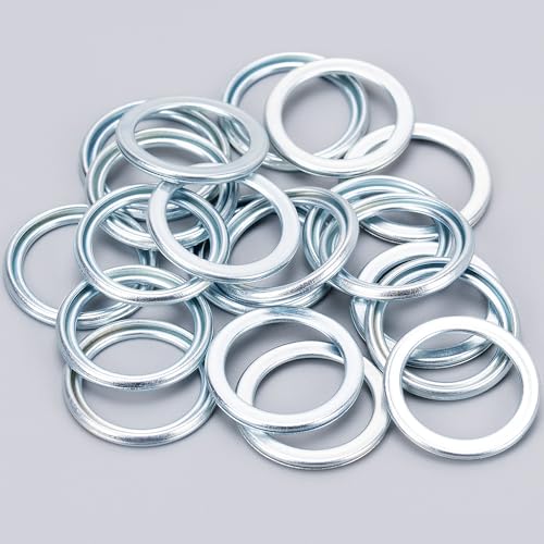 Image of 20pcs M18 X M24 Differential Oil Drain Plug Gasket for Toyota 12157-10010, Replaces 90430-18134, Fits Toyota Scion FR-S 2013-2016, Lexus ES250 2021-2024