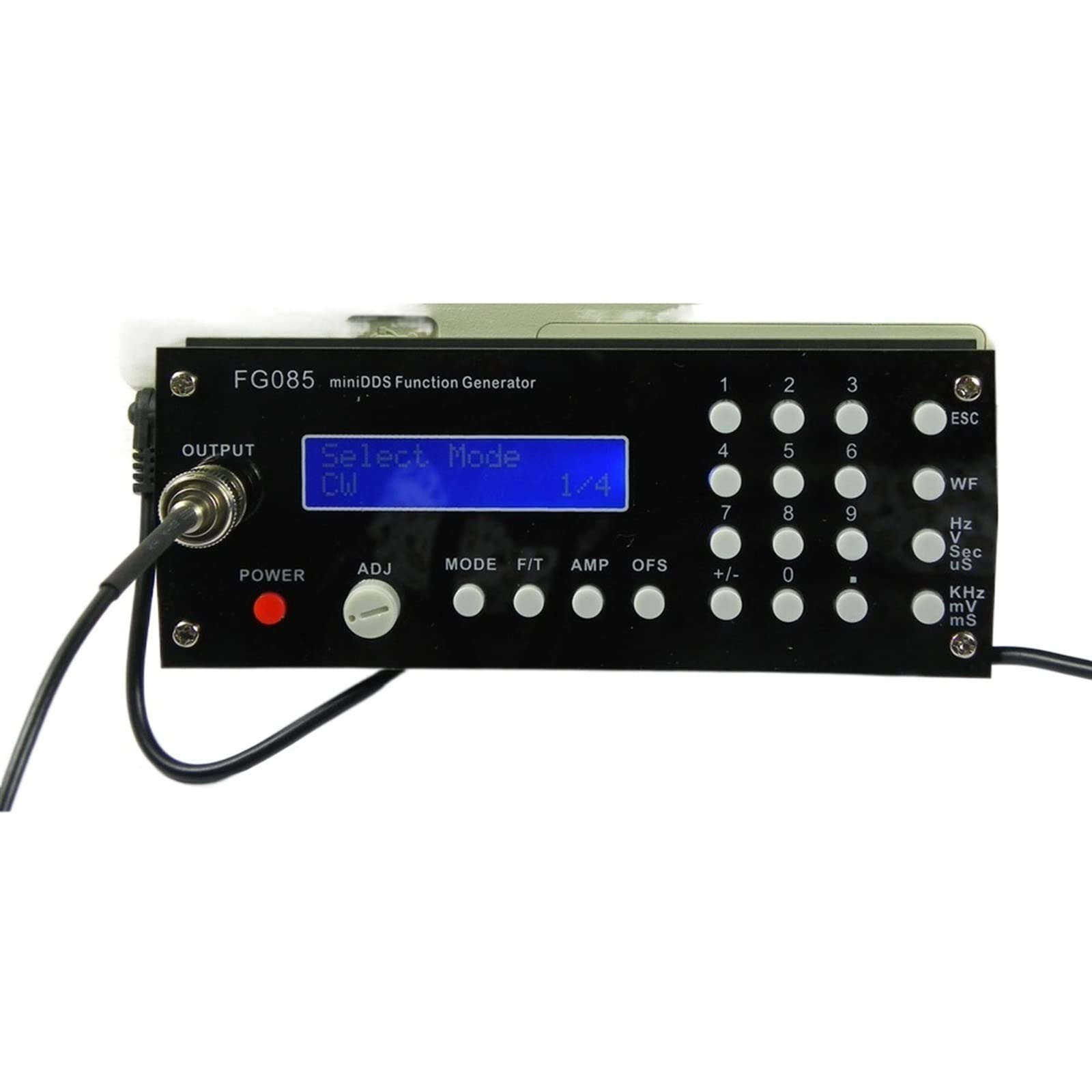 Mini de Machine Portable de Haute qualité Générateur de Signal de Signal de synthèse numérique Générateur de signaux Kit de Bricolage + Panneau Sinon Square Sawtooth Triangle Wave Generador