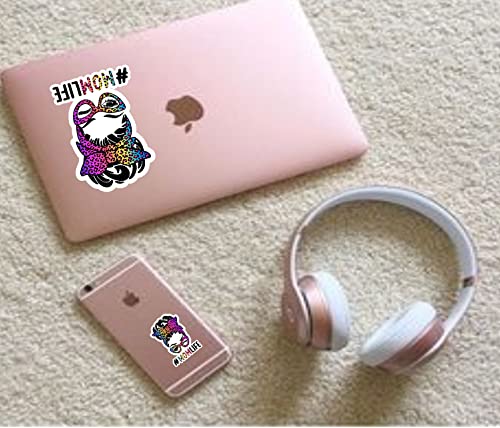 Mom Life Stickers Decals 2 Pcs 2Owls Decals Mom Life Decal Vinyl Car Sticker Vans Truck Stickers For Water Bottles Decals|4.5 X 3.15 Inches | Mom Life Sticker Decal Vinyl For Cars Water Bottles Trucks Vans Electronics |Rainbow Cheetah Print Stickers Animal Print Accessories Sticker Decal| Cool Hippie Rockstar Mom Boy Mom Girl Mom Stickers Decals. #TOP7