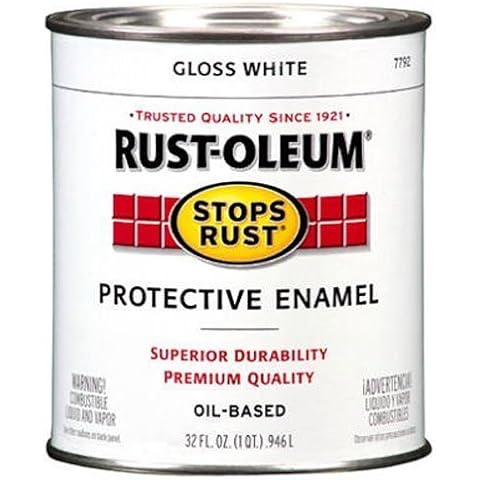 Hardware & Outdoor Rust-Oleum 7792504 Protective Enamel Paint Stops Rust, 32-Ounce, Gloss White Size: 32-Ounce Color: Gloss White, Model: 7792504 Cover