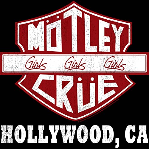 Ladies Motorcycle Logo Motley Crue Crop Top2
