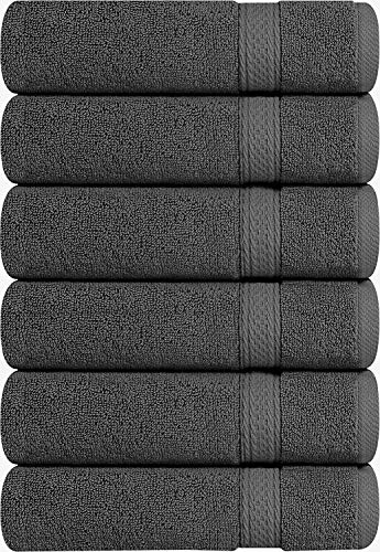 Image of Utopia Towels 72 Pack Premium Hand Towels Set, 16 by 28 inches, 100% Ring Spun Cotton, Ultra Soft and Highly Absorbent 600GSM Towels for Bathroom, Gym, Shower, Hotel, and Spa, Grey