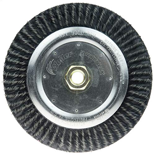 Image of Weiler 35600 6-7 /8 inch Polyflex Encapculated Stringer Bead Wheel, 0.20 inch Steel Fill, 5 /8 inch-11 UNC, Made in the USA (Pack of 10)