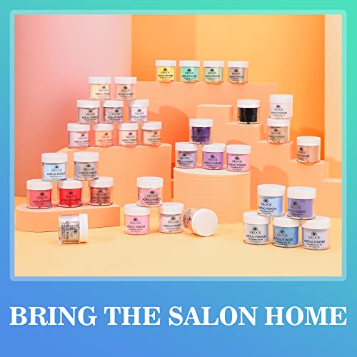 Nkooe 36 Colors Acrylic Nail Powder Set (10G/0.35Oz Jars), Quick-Dry, Odorless, Non-Toxic, Easy-To-Blend, Ideal For Diy Nail Art & Salon Professionals - Perfect Gift For Nail Enthusiasts #TOP6