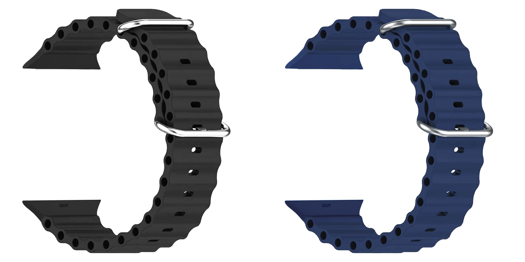 ACM Pack of 2 Watch Strap Slide Silicone Smart Belt Compatible with Urban Wave Smartwatch Classic Band (Black/Dark Blue) (B0CQBYFXZ7) Amazon Price History, Amazon Price Tracker