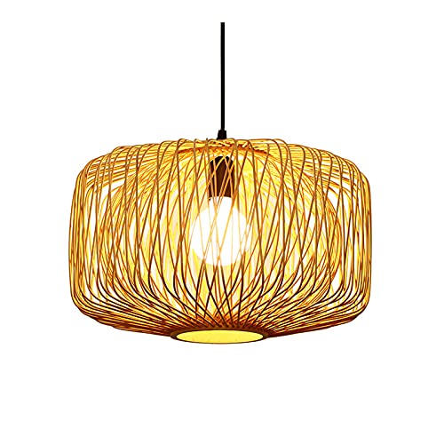 Chandelier osier naturel suspension luminaire plafond îlot cuisine bar lumière ajustable