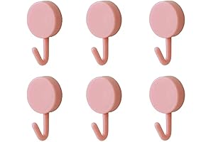 6 Pack Kawaii Hooks for Hanging: Adorable Wall Decor Hooks for Keys,...