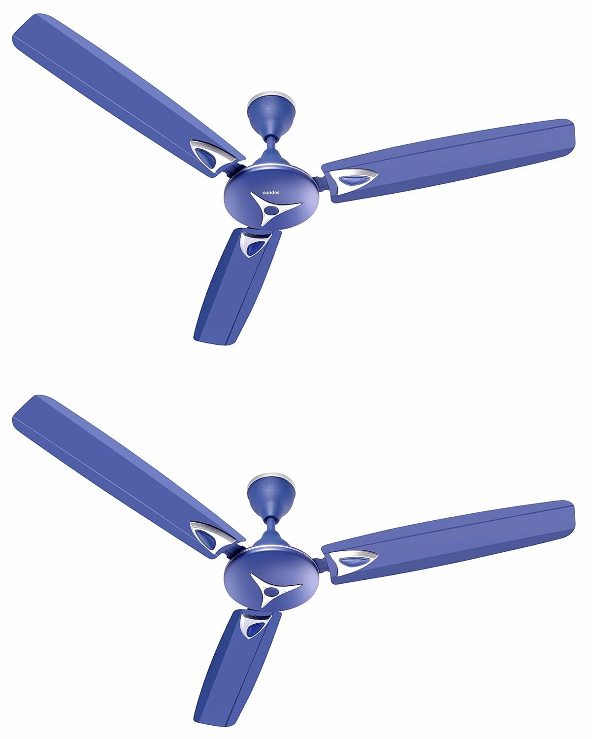 Candes Star Ceiling Fans for Home 1200mm / 48 inch | BEE 3 Star Rated, Noiseless & Energy Efficient, High Air Delivery | 1+1 Years Warranty | Silver Blue, Pack of 2 (B0CTZTTQFD) Amazon Price History, Amazon Price Tracker