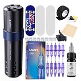 Mast Tattoo Kit, A3 Wireless Tattoo Gun Machine Kit, Complete Tattoo Kit, Finger Skate Practice Skin for Beginner, Tattoo Needles Cartridges