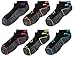 Starter Girls' 6-Pack Athletic Low-Cut Ankle Socks, Prime Exclusive, Black, Medium (Shoe Size 4-9.5)