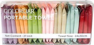 Colorbar Portable Towel Compressed Towel Tablets, Mini Portable Magic Towels for Travel, Home, Outdoor Activities - Pack o Price In India