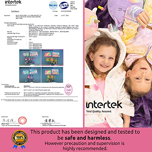 image for Make it Up Unicorn Pretend Play Kids Makeup Kit I Toddler Girl Toys Ma