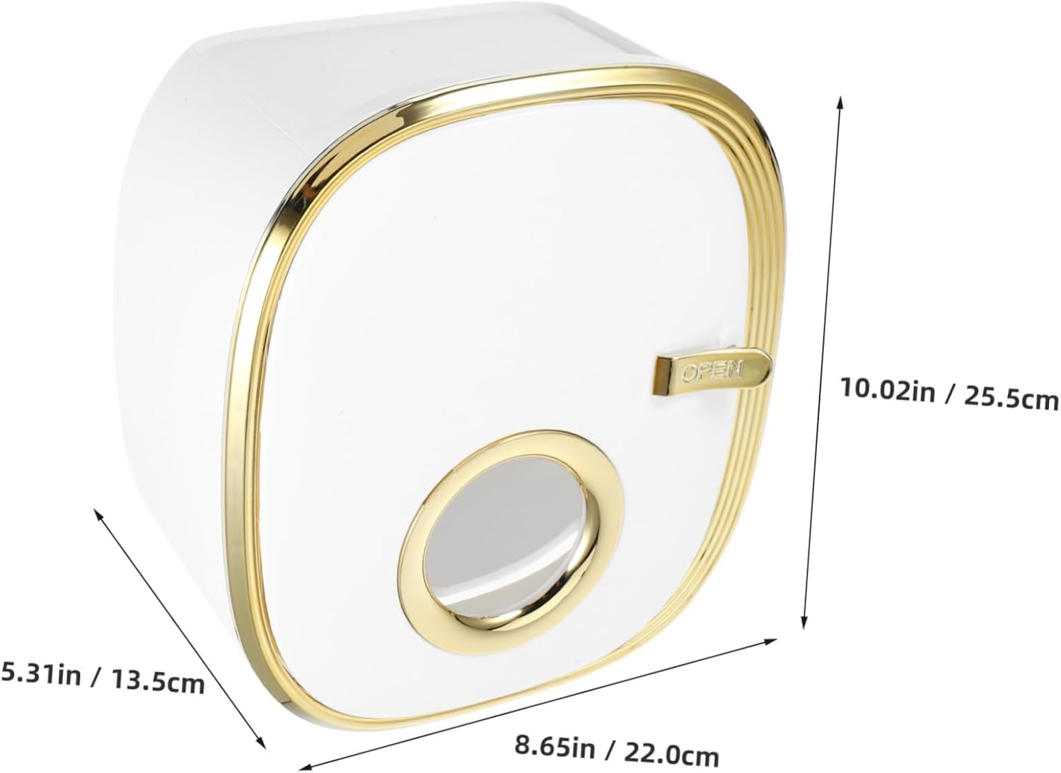 Homoyoyo Toilet Paper Holder Boxed Storage Tissue Organizer for Bathroom Use Easy Wall-Mounted Installation for Smooth Stylish and Design